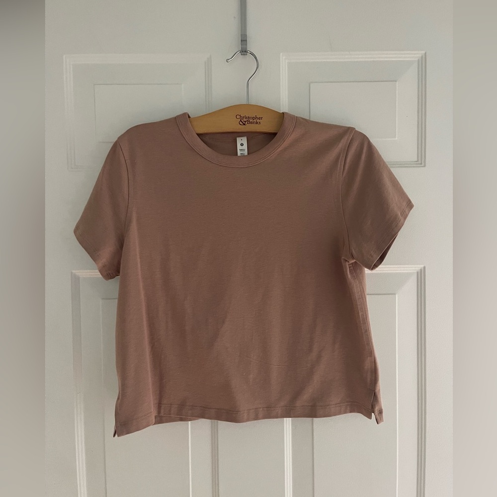 Lululemon Size 6 Classic-Fit Cotton-Blend T-Shirt